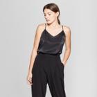 Target Women's V-neck Woven Cami - Prologue Black