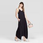 Target Women's Sleeveless V-neck Maxi Dress - A New Day Black
