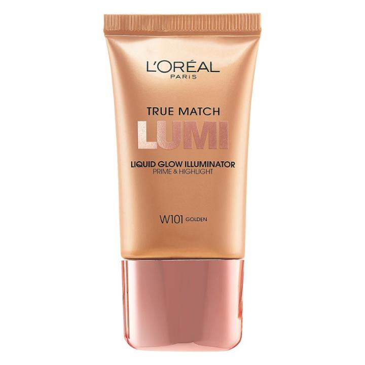 L'oreal Paris True Match Lumi Liquid Glow Illuminator W101 Golden .67 Fl Oz, W