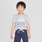 Toddler Boys' Short Sleeve My Mom Gives The Most Amazing High Fives T-shirt - Cat & Jack Platinum