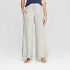 Women's Wide Rib Wide Leg Lounge Pants - Stars Above Gray