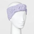 Women's Chenille Knot Headband - A New Day Lavender, Purple