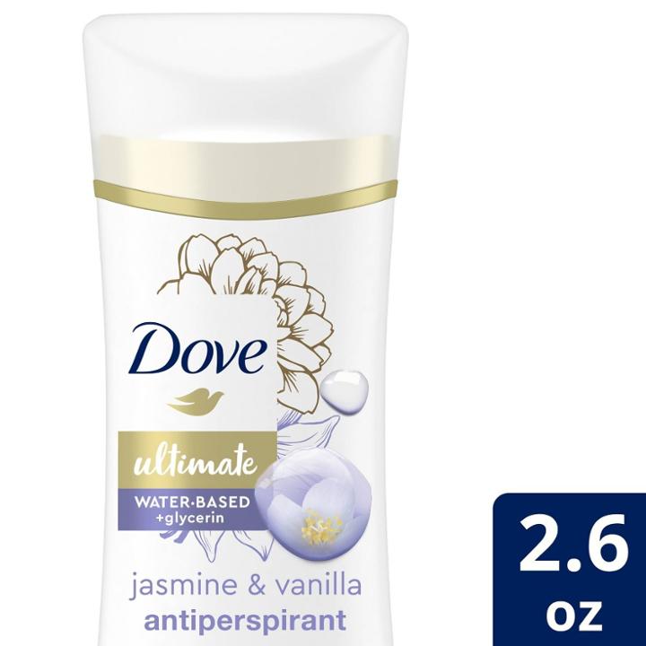 Dove Beauty Ultimate Water-based + Glycerin Jasmine & Vanilla Hypoallergenic 48 Hour Antiperspirant & Deodorant