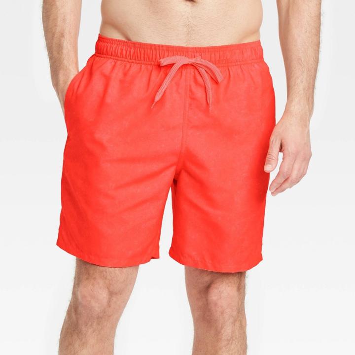 Men's 7 Swim Trunks - Goodfellow & Co Orange