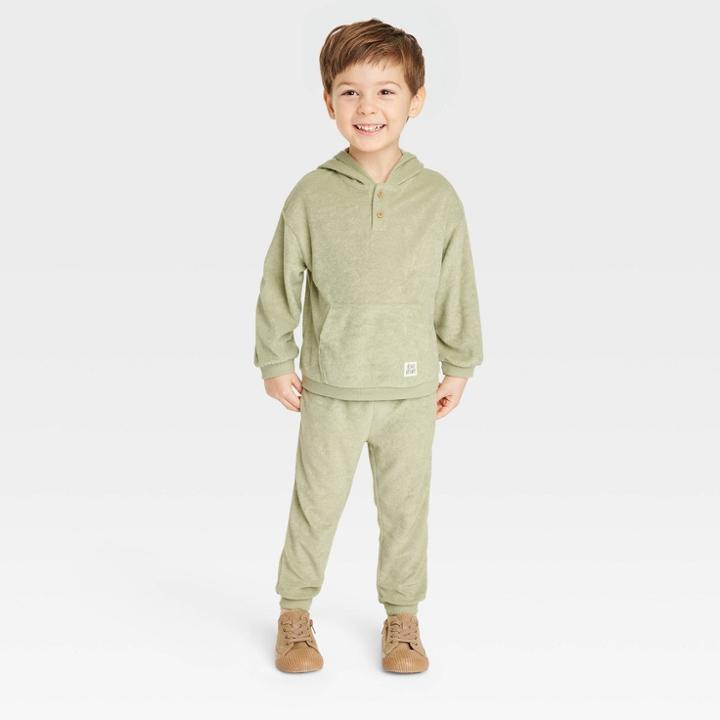 Grayson Collective Toddler Tower Terry Hoodie & Jogger Set -