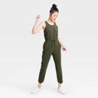 Women's Stretch Woven Jumpsuit - All In Motion Olive Green Xs, Women's, Green Green