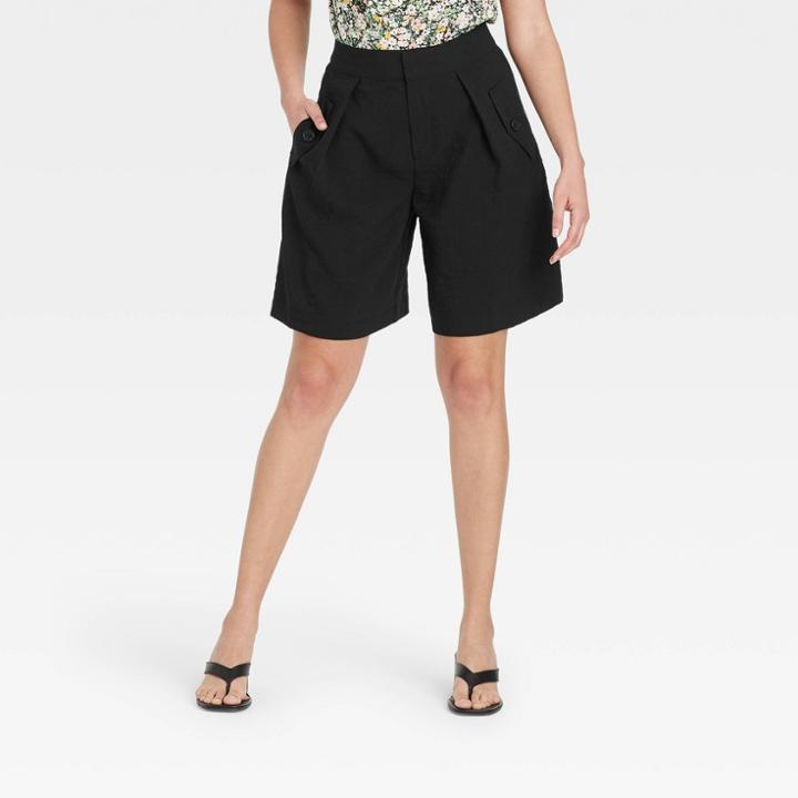 Women's Bermuda Shorts - Who What Wear Jet Black