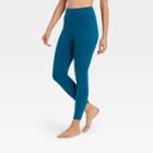Women's Ultra High-waisted Laser Cut 7/8 Leggings - Joylab Blue