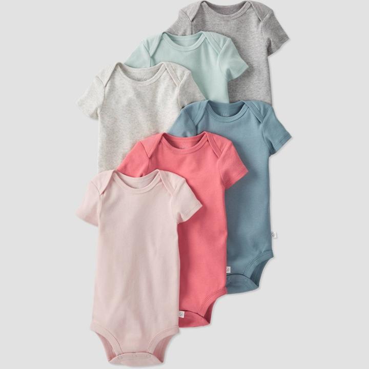 Baby Girls' 6pk Bodysuit - Little Planet By Carter's Pink