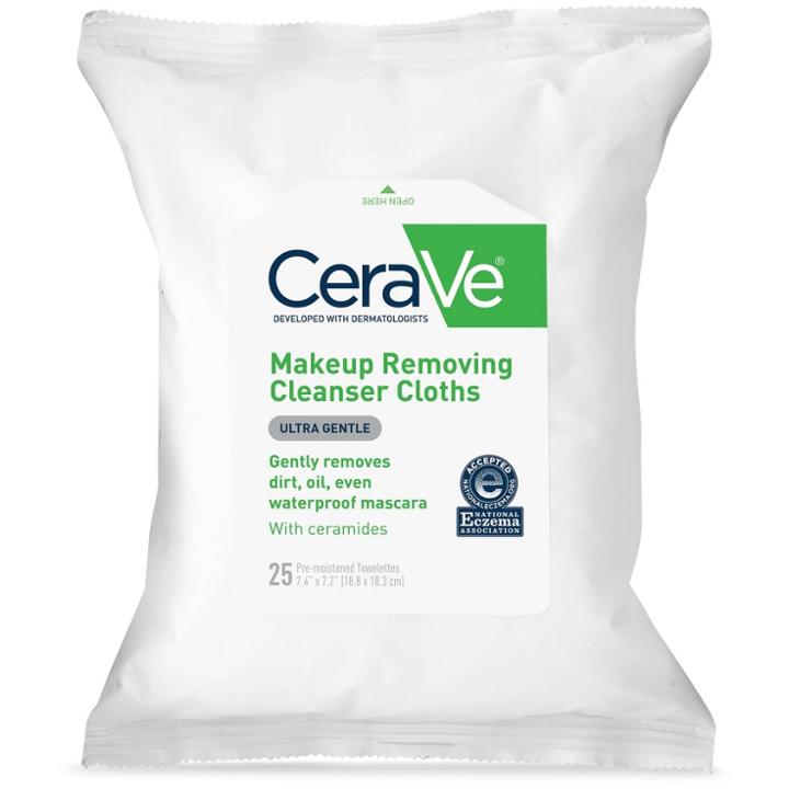 Cerave Makeup Remover Cleansing Cloths Ultra-gentle Wipes