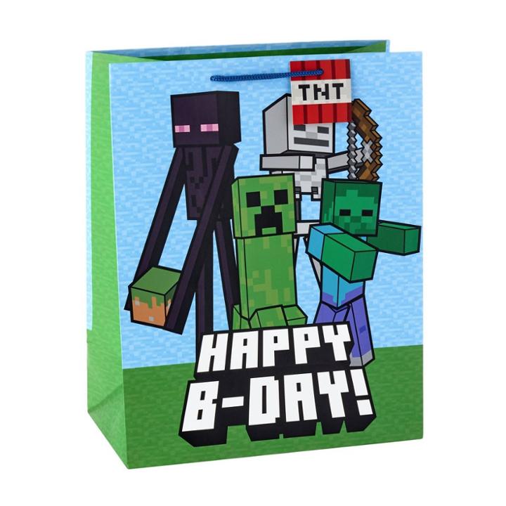 Hallmark Large Minecraft Cub Bag, Gift Bags