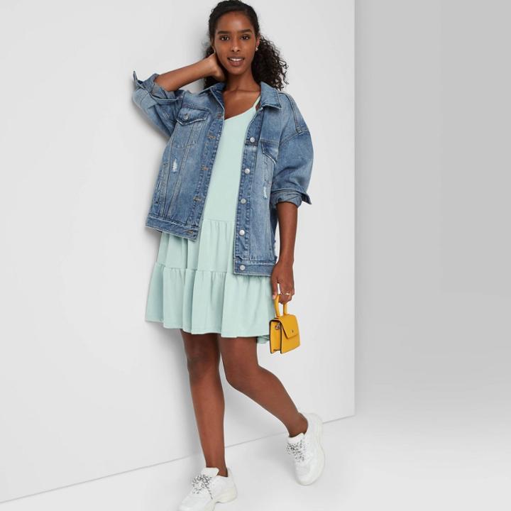 Women's Mineral Wash Sweatshirt Dress - Wild Fable