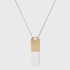 Long Delicate Pendant Necklace - Universal Thread White/gold