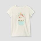 Girls' Printed Graphic Short Sleeve T-shirt - Cat & Jack Cream