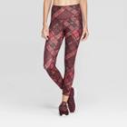 Women's Training Plaid High-waisted 7/8 Leggings 25 - C9 Champion Red M,