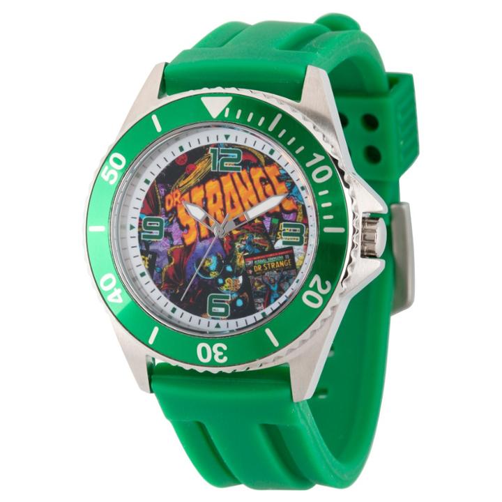 Men's Marvel's Comics Dr.strange Honor Stainless Steel Watch - Green
