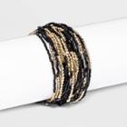 Multi Strand Seedbead Bracelet - A New Day Black
