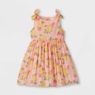 Oshkosh B'gosh Toddler Girls' Sleeveless Lemon Print Dress - Pink