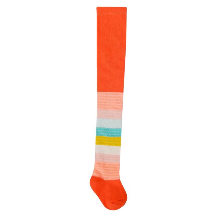 Girls' Horizontal Stripe Tights - Cat & Jack Moxie Peach
