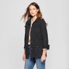 Women's Military Jacket - A New Day Black