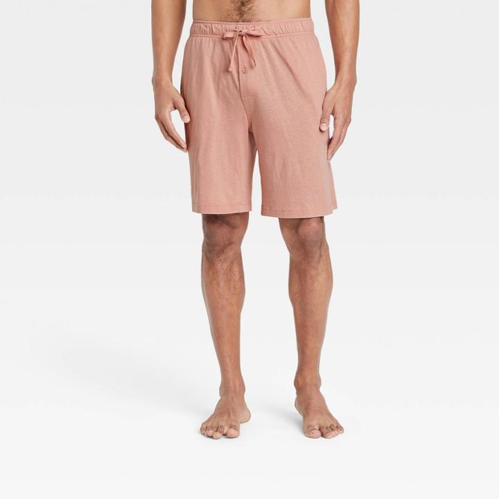 Men's 9 Solid Knit Pajama Shorts - Goodfellow & Co Pink