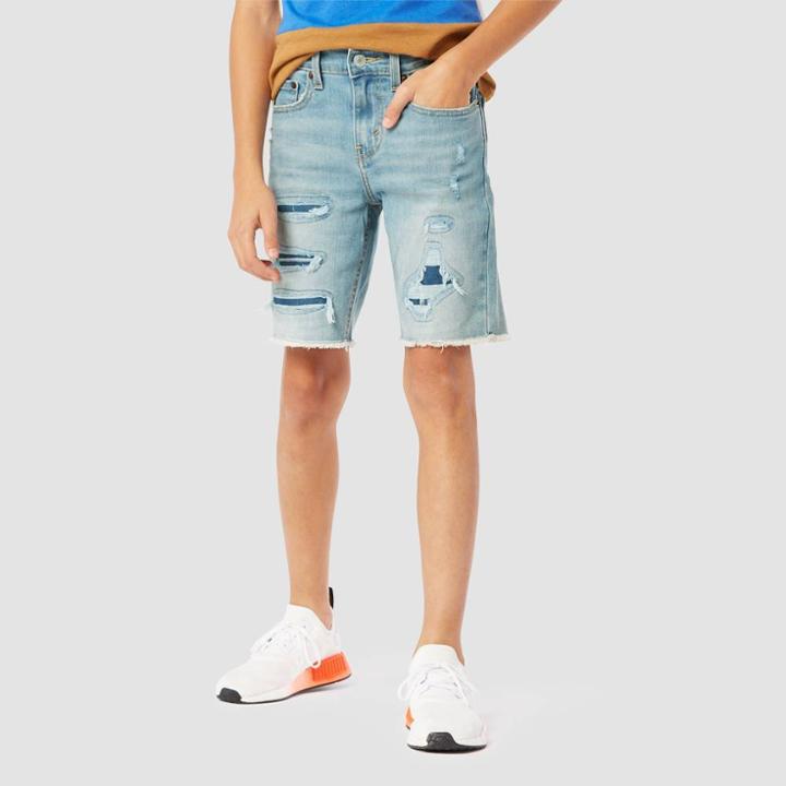 Denizen From Levi's Boys' Cut-off Jean Shorts - Light Wash