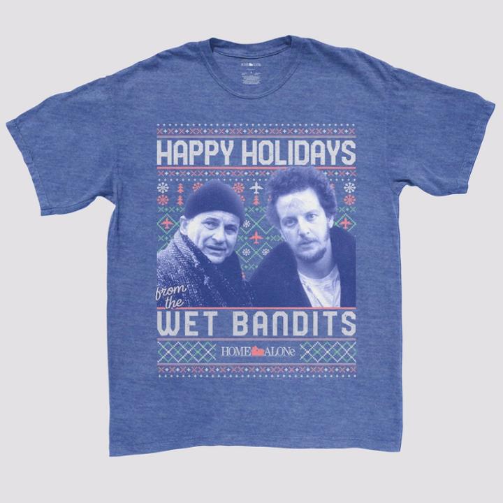 Men's Home Alone Short Sleeve Graphic T-shirt - Blue