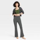 Women's Knit Lounge Flare Pants - Colsie Heathered Gray