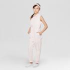 Girls' Sleeveless Jumpsuit With Hammer Loop - Art Class Pink