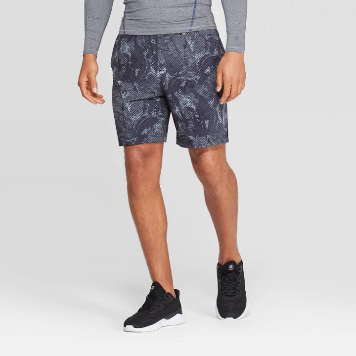 Men's 7 Reflective Run Shorts - C9 Champion Broken Twill Black S,