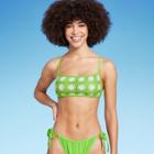 Women's Crochet Bralette Bikini Top - Wild Fable Bright Green Xxs