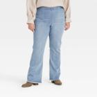 Women's Plus Size High-rise Flare Denim Pants - Knox Rose Light Wash 14w,