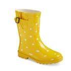No Brand Girls' Novel Dot Rain Boot - Yellow