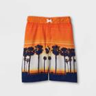 Boys' Palm Print Swim Trunks - Cat & Jack Orange