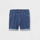 Toddler Girls' Knit Pull-on Shorts - Cat & Jack Dark Blue