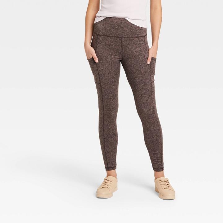 Women's High Waisted Stash Pocket Leggings - A New Day