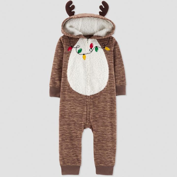 Baby's Reindeer Jumpsuit - Just One You Made By Carter's Brown