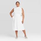 Women's Plus Size Sleeveless Dress - Prologue White 1x, Women's,