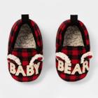 Toddler's Family Sleep Baby Bear Slide Slippers - Wondershop Red