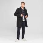 Men's Plaid Wool Overcoat Jacket - Goodfellow & Co S,