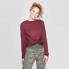 Women's Twist Front Long Sleeve T-shirt - Joylab Port Royale