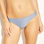 Women's Ribbed Cheeky Hipster Bikini Bottom - Xhilaration Dusty Blue