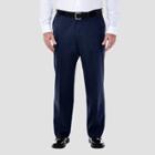 Haggar Men's Big & Tall Premium No Iron Classic Fit Flat Front Casual Pants - Dark Navy 44x30, Men's, Dark Blue