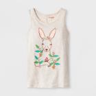 Girls' Kangaroo Graphic Tank Top - Cat & Jack Oatmeal Heather