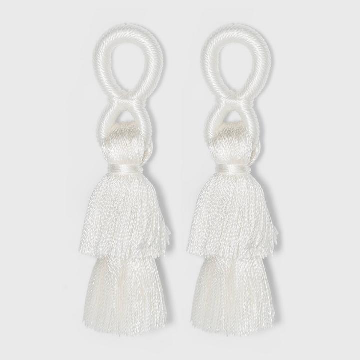 Sugarfix By Baublebar Stacked Tassel Earrings - White