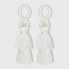 Sugarfix By Baublebar Stacked Tassel Earrings - White