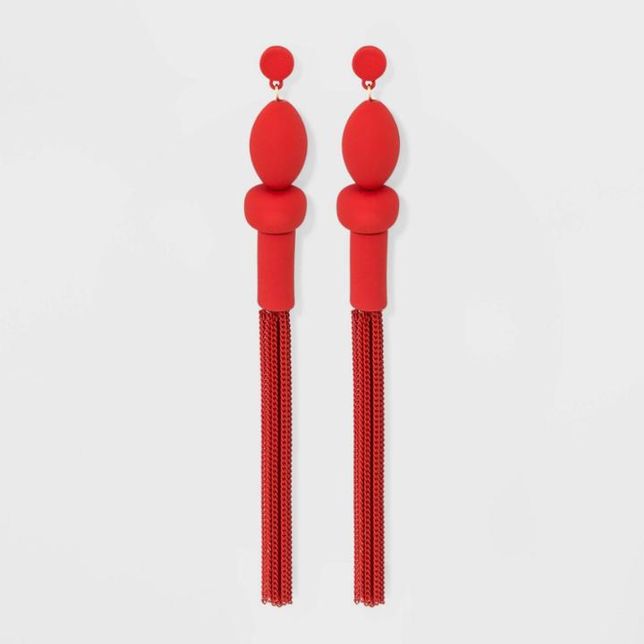 Target Tassel Earrings - A New Day Red, Orange Dream