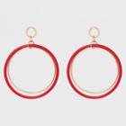 Large Circle Earrings - A New Day Red/gold