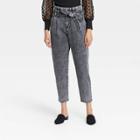Women's High-rise Paperbag Pants - Who What Wear Black
