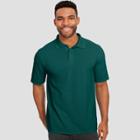 Hanes Men's Short Sleeve X-temp Performance Pique Polo Shirt - Forest (green)